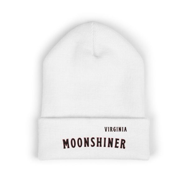 “Virginia Moonshiner” Beanie – Classic Cuffed Beanie for Home Distillers, Moonshine Enthusiasts & Appalachian Heritage Gear