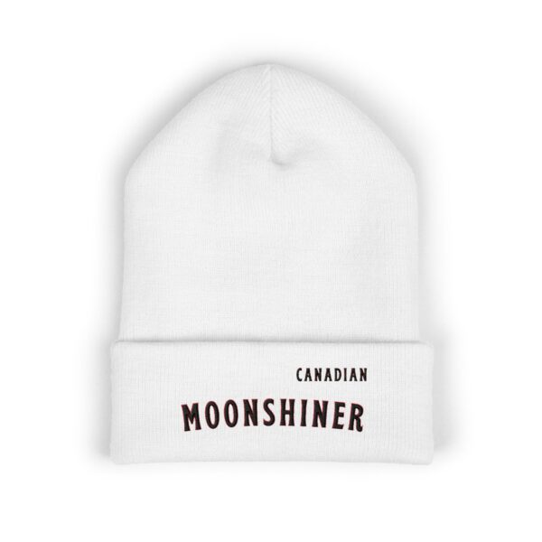 “Canadian Moonshiner” Beanie – Classic Cuffed Beanie for Home Distillers, Moonshine Enthusiasts & Appalachian Heritage Gear