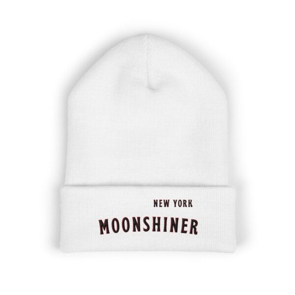 “New York Moonshiner” Beanie – Classic Cuffed Beanie for Home Distillers, Moonshine Enthusiasts & Appalachian Heritage Gear