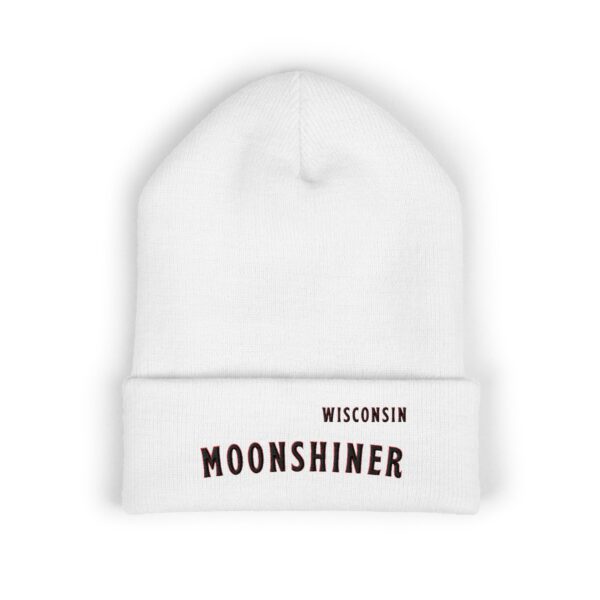 “Wisconsin Moonshiner” Beanie – Classic Cuffed Beanie for Home Distillers, Moonshine Enthusiasts & Appalachian Heritage Gear
