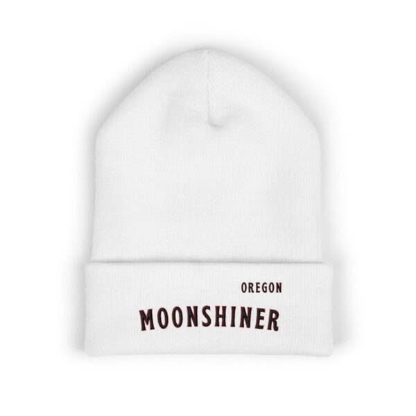 “Oregon Moonshiner” Beanie – Classic Cuffed Beanie for Home Distillers, Moonshine Enthusiasts & Appalachian Heritage Gear