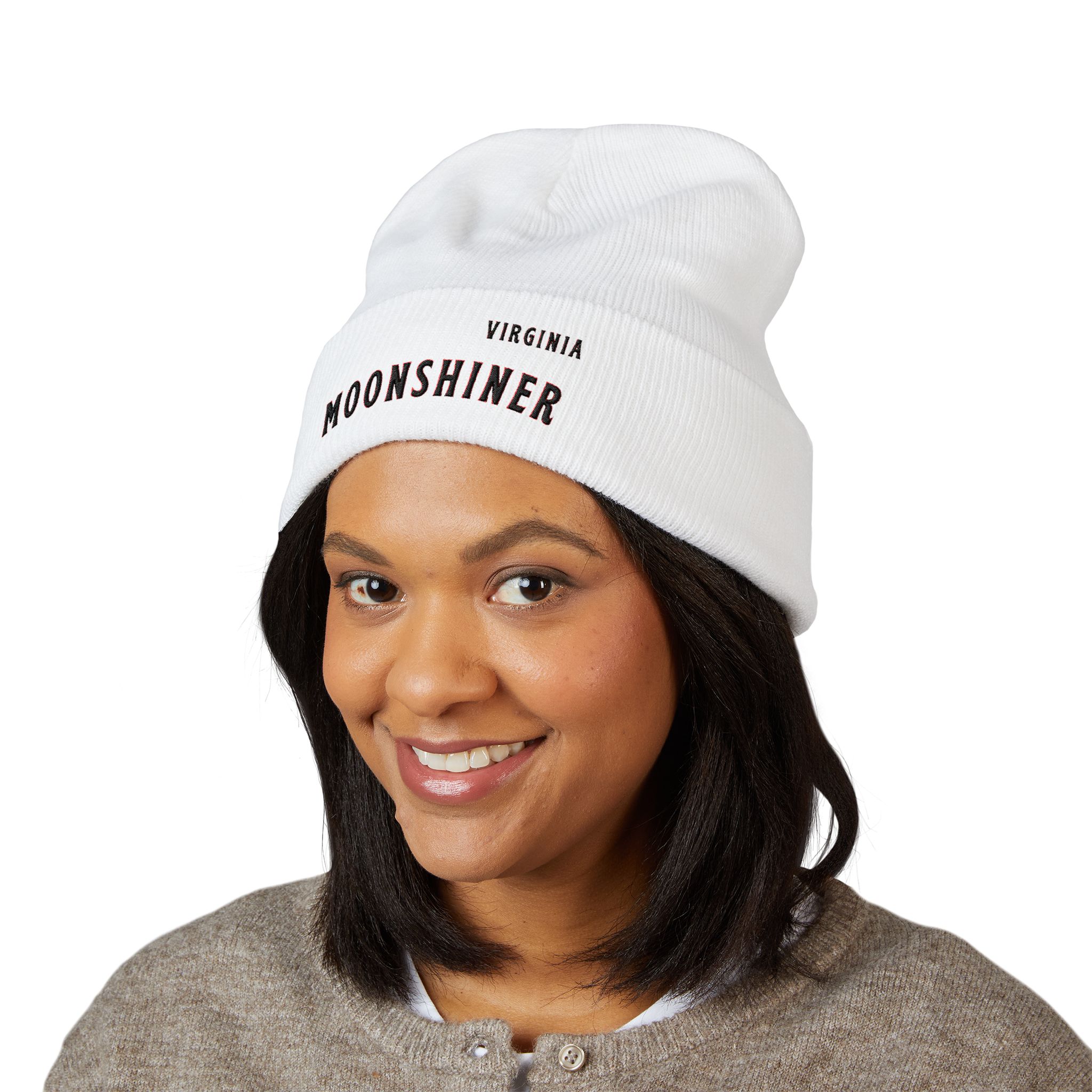 “Virginia Moonshiner” Beanie – Classic Cuffed Beanie for Home Distillers, Moonshine Enthusiasts & Appalachian Heritage Gear - Image 3
