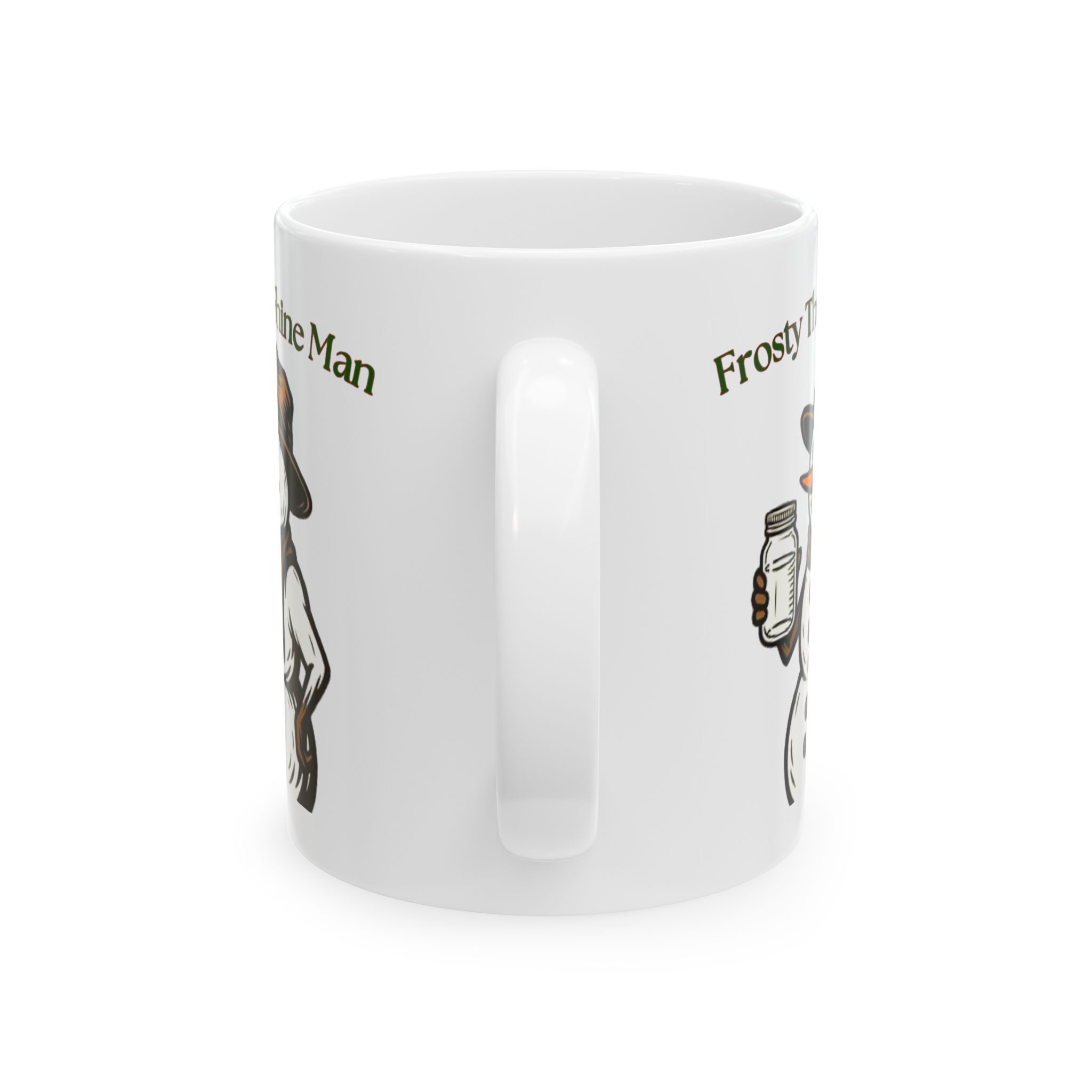 "Frosty the 'Shine Man" Moonshine Mug – Funny Holiday Coffee Cup for Moonshiners, Home Distillers & Craft Liquor Lovers (11oz & 15oz) - Image 3